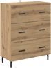 vidaXL Sideboard Artisan-Eiche 69,5 x 34 x 90 cm Verbundholz und Eisen 881514 Bild 2