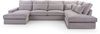 AX LIVING Sofa U Form grau Calvello U Eck Sofa Wohnlandschaft 398 cm R Bild 3