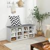 Hoobro GARDEROBE Weiß Wandgarderobe Set mit 9 Haken (H 30 x T 48 x B 100 cm) Bild 5