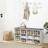 Hoobro GARDEROBE Weiß Wandgarderobe Set mit 9 Haken (H 30 x T 48 x B 100 cm) Bild 2