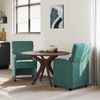 vidaXL Esszimmerstühle mit Rollen 2 pcs Dunkelgrün 58 x 65 x 98 cm 42017877 Bild 3