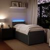 vidaXL Boxspringbett mit Matratze Dunkelgrau 90x190 cm Samt 3289915 Bild 5