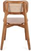 Esszimmerstuhl Yba aus Teakholz und Rattan, skandinavisch klassisch, natur, 4-Fuß Design Bild 5