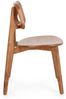 Esszimmerstuhl Yba aus Teakholz und Rattan, skandinavisch klassisch, natur, 4-Fuß Design Bild 4