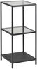 Regal >Carney< in Schwarz/matt aus Metall - 35x82,5x37cm (BxHxT) Bild 2