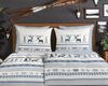 Good Morning Flanell Bettwäsche 135x200 Aila Winter Hirsch Tanne kalt blau 33362 Bild 3