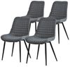 ML-DESIGN Stuhl Esszimmerstühle mit Rückenlehne moderne Design Lounge Küchenstühle (4 St), Polsterstuhl Esstischstühle 4er Set Küchenstuhl PU-Leder Bild 4
