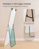 SONGMICS Ganzkörperspiegel, 160 x 50 cm, rechteckiger Standspiegel, Rahmen aus Aluminiumlegierung, Hartglas, für Schlafzimmer, Wohnzimmer, Garderobe, blassgold LFMDE030A01 Bild 4