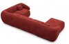 Wohnlandschaft Marbella U-Form - Samtstoff - Rot - Links Bild 4