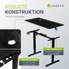 Juskys Höhenverstellbarer Schreibtisch, Metall, Holz, schwarz, 120x60 cm Bild 3