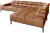 KAWOLA Sofa NELSON Ecksofa Leder cognac Recamiere rechts 72 x 216 x 321 cm Bild 3