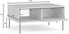 AX LIVING Couch Tisch Irelis 87 cm Grau mit Ablage Bild 3