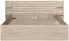 Vente-unique - TENALIA Bett Holz, Platte Beige - B 216,8 cm x H 98,2 cm x L 235,4 cm Bild 4