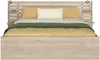 Vente-unique - TENALIA Bett Holz, Platte Beige - B 216,8 cm x H 98,2 cm x L 235,4 cm Bild 5