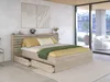 Vente-unique - TENALIA Bett Holz, Platte Beige - B 216,8 cm x H 98,2 cm x L 235,4 cm Bild 2