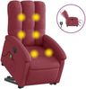vidaXL Elektrischer Massagesessel mit Aufstehhilfe Weinrot Stoff 3204131 Bild 2