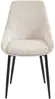 Vente-unique - MASURIE Stuhl SamtStoff Beige - B 56 cm x H 85,5 cm x L 49 cm Bild 3