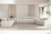 Sofa Designersofa CELES PREMIUM 2-Sitzer in Stoff Sven Altweiß Bild 2