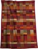 Wohndecke Color Squares Terra, orange-rot karierte Sofadecke in 150x200, Biederlack, Decke aus Baumwollmix, Made in Germany Bild 2