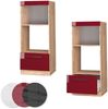 Mikrowellenschrank Fame-Line Bordeaux Hochglanz 60 cm offen Vicco Bild 5