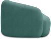 DOMO. collection Recamiere 700013, Liege mit Zierkissen, oval, Füße mit Filzgleitern, Chaiselongue, Sofa, Polstergarnitur, 183 x 105 x 75 (BxTxH), blau Bild 5