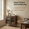 GarveeMore Sideboard Küchenschrank Aufbewahrungsschrank Mit 2 Türen Aus Glass, Buffet Kommode Beistellschrank Für Küche,Wohnzimmer,80x39x80.5cm Bild 3
