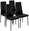 tectake Esszimmerstuhl Set Esszimmerstuhl (4er Set, 4 St), gepolstert mit Kunstlederbezug Bild 4