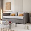 Flieks Daybett, Tagesbett Schlafsofa mit Unterbett 90x200cm/180x200cm Samt Bild 3