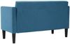 vidaXL Zweisitzer-Sofa Blau 111 cm Samt 4100569 Bild 5