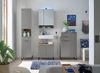 Denver Badezimmer Waschbeckenunterschrank in Grau/Evoke Eiche Optik FSC-Zertifiziert - Bad Unterschrank Badezimmerschrank mit viel Stauraum - 60 x 60 x 35 cm (B/H/T) Bild 2