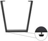 Tischgestell 2er Set Roheisen lackiert 70x10x74 cm schwarz V-Gestell 77090800 Bild 2