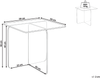 Beistelltisch AMISK Sicherheitsglas Blau Bild 2