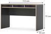 Schreibtisch Tetrix Anthrazit 112 x 55 cm mit 3 Fächern Vicco Bild 2
