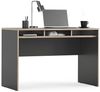 Schreibtisch Tetrix Anthrazit 112 x 55 cm mit 3 Fächern Vicco Bild 5