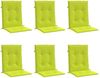 vidaXL Gartenstuhlauflagen für Niedriglehner 6Stk Knallgrün 100x50x3cm 314148 Bild 3