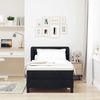 vidaXL Boxspringbett mit Matratze Schwarz 90 x 200 cm Stoff 3339942 Bild 3