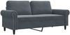 vidaXL 2-Sitzer-Sofa Dunkelgrau 140 cm Samt 359530 Bild 2