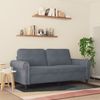 vidaXL 2-Sitzer-Sofa Dunkelgrau 140 cm Samt 359530 Bild 3