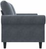 vidaXL 2-Sitzer-Sofa Dunkelgrau 140 cm Samt 359530 Bild 5