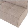 Esszimmerbank Cluster - Bouclé-Stoff Kaki Braun, 164 cm, mit Rückenlehne Bild 3