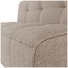 Esszimmerbank Cluster - Bouclé-Stoff Kaki Braun, 164 cm, mit Rückenlehne Bild 4