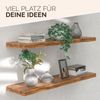 Casaria Wandregal mit Halterung, 2 Stück, MDF, Eiche / Braun, 90 x 23 x 3,8cm Bild 4