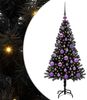 vidaXL Weihnachtsbaum mit 150 LEDs mit Ständer Schwarz 120 cm PVC 3396462 Bild 2
