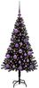 vidaXL Weihnachtsbaum mit 150 LEDs mit Ständer Schwarz 120 cm PVC 3396462 Bild 3