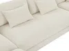 Vente-unique 'SPERONE' große Wohnlandschaft, Cord beige, 375 x 274 x 85 cm Bild 4