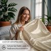 Cozyor Bettwäsche Satin glänzend 135x200, 155x200, 155x220, 200x200cm mit Reißverschluss, Satin, beige Driftwood, 3 teilig, glänzend Satin, Bettbezug + Kissenbezug 80x80, besonders weich Bild 2