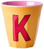 Rice Apricot Print Melamin Becher Buchstabe K Bild 4
