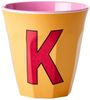 Rice Apricot Print Melamin Becher Buchstabe K Bild 5