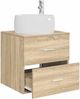 vidaXL Wandmontierte Waschtisch Sonoma-Eiche 49,5 x 44,5 x 66 cm 890312 Bild 3