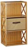 Relaxdays 2x Regal Bambus mit Korb, 3 Bild 2
